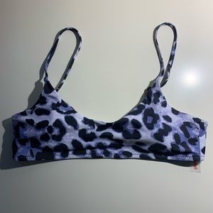 Romwe Leopard Print Bikini Top